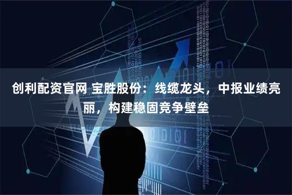 创利配资官网 宝胜股份：线缆龙头，中报业绩亮丽，构建稳固竞争壁垒